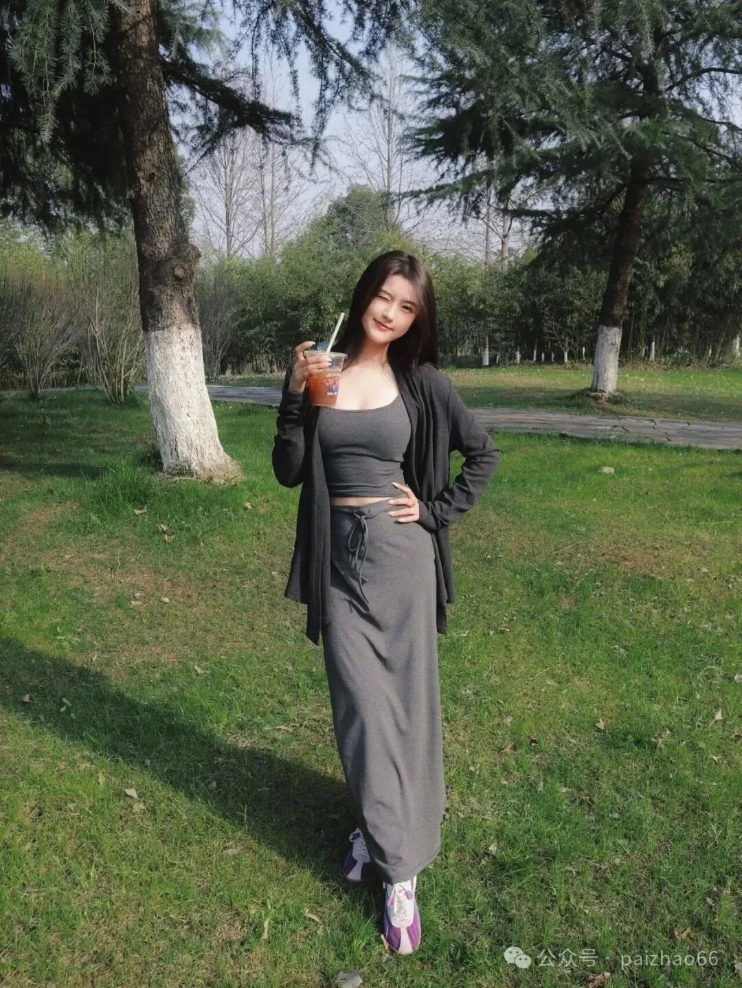公园拍照姿势