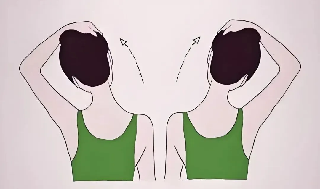 首の側面ストレッチ